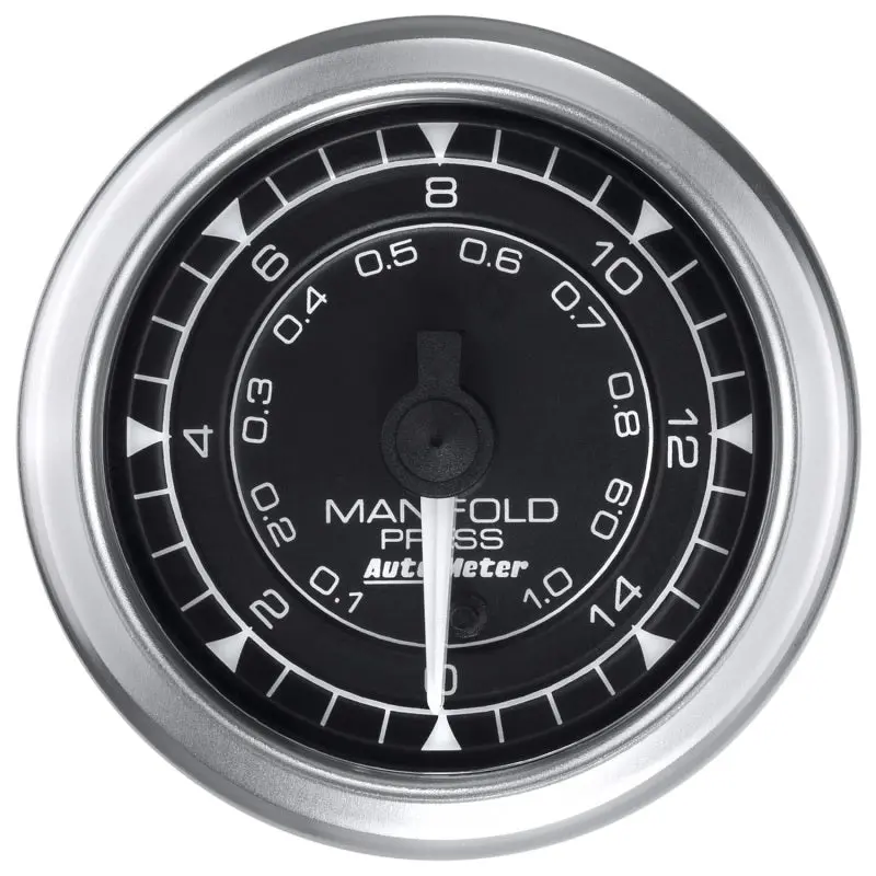 Autometer 2-1/16″ Manifold Pressure Gauge – 15 Psi Range With Chrono Dial 1