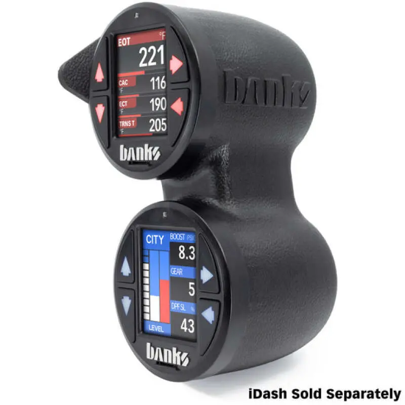 Banks Power Idash Stealth Dual-Pod Mount For 2019–2021 Chevy/Gmc 1500 & 2020–2023 2500/3500 – 52Mm Gauge Fitment 2
