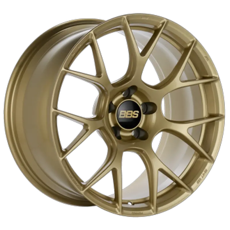 Bbs Re-V7 18X9.5 Inch Gloss Gold Alloy Wheel — 5X100 Bolt Pattern, 43Mm Offset, Requires -70Mm Pfs Spacers 1