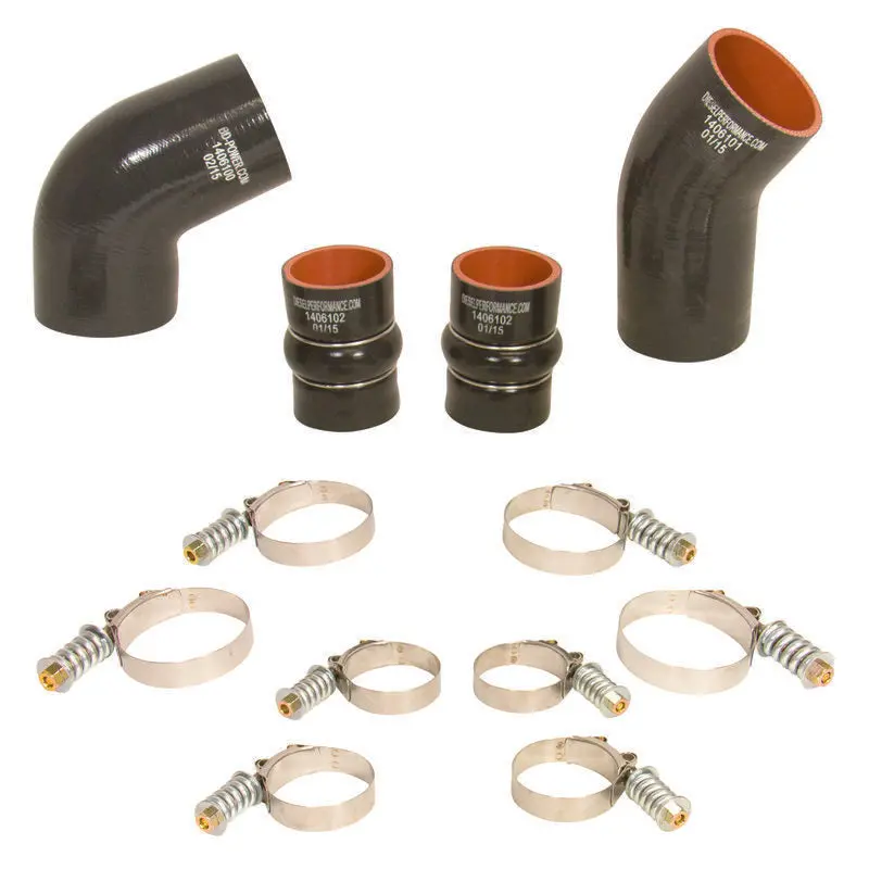 Bd Diesel Intercooler Hose & Clamp Kit - 2004.5-2005 Chevy Lly Duramax 1