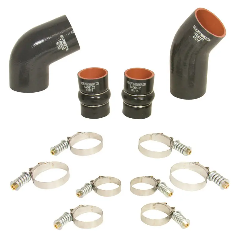 Bd Diesel Intercooler Hose & Clamp Kit - 2004.5-2005 Chevy Lly Duramax 2