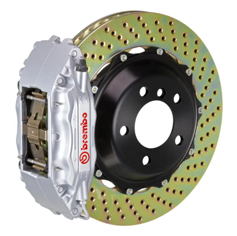 Brembo 06-14 Gti Front Gt Bbk 6 Piston Cast 355X32 2Pc Rotor Drilled-Silver 1