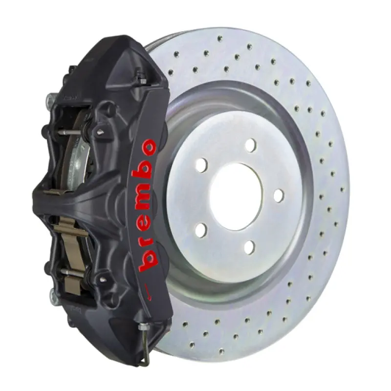 Brembo 16+ Camaro Ls/Lt Ss Front Gts Bbk 6 Piston Cast 355X32 1Pc Rotor Drilled-Black Ha 1