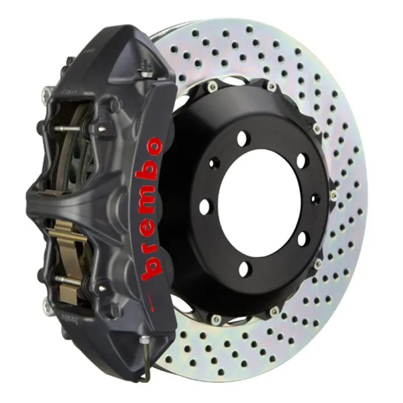 Brembo 18-22 Accord (Gen10) Front Gts Bbk 6 Piston Cast 355X32 2Pc Rotor Drilled-Black Ha 1