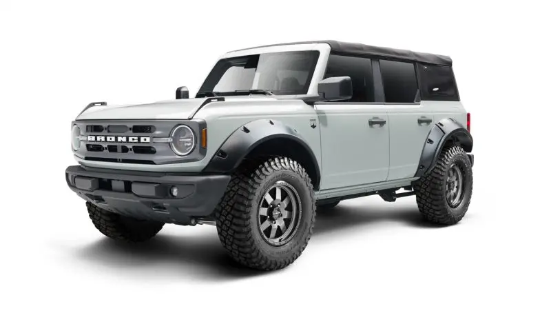 Bushwacker Pocket-Style Flare Kit For 2021+ Ford Bronco 4-Door – Gloss Black (4-Piece) 1