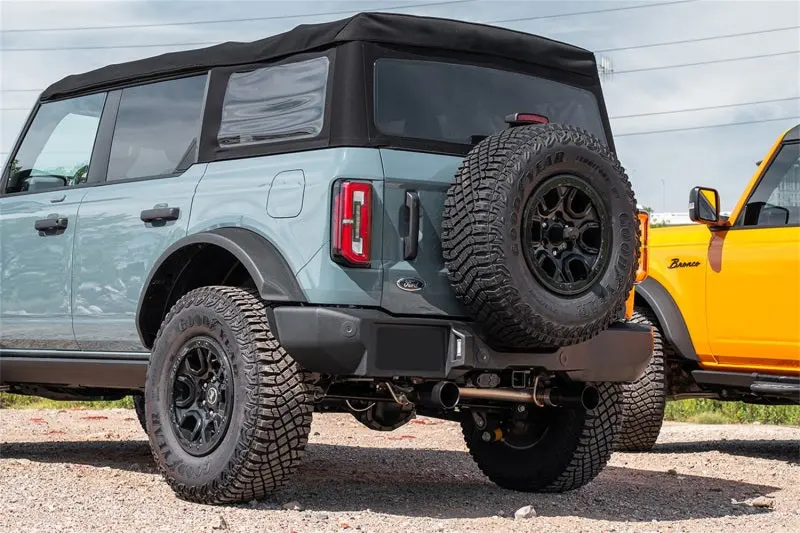 Corsa Cat-Back Exhaust System – Dual Rear Exit, 2.75" Tubing, 4" Black Tips For 2021–2022 Ford Bronco 2.7L 2