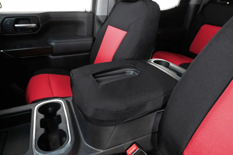 Covercraft 19-24 Dodge Ram 1500 Endura Precisionfit Custom Second Row Seat Covers - Red/Black 1