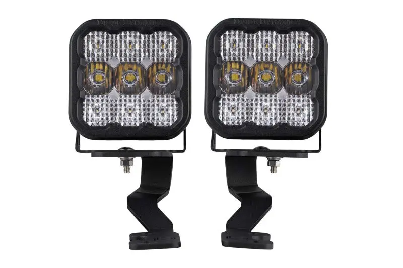 Diode Dynamics Ss5 Pro Stage Series Ditch Light Kit For 2022 Toyota Tundra – White Combo 1
