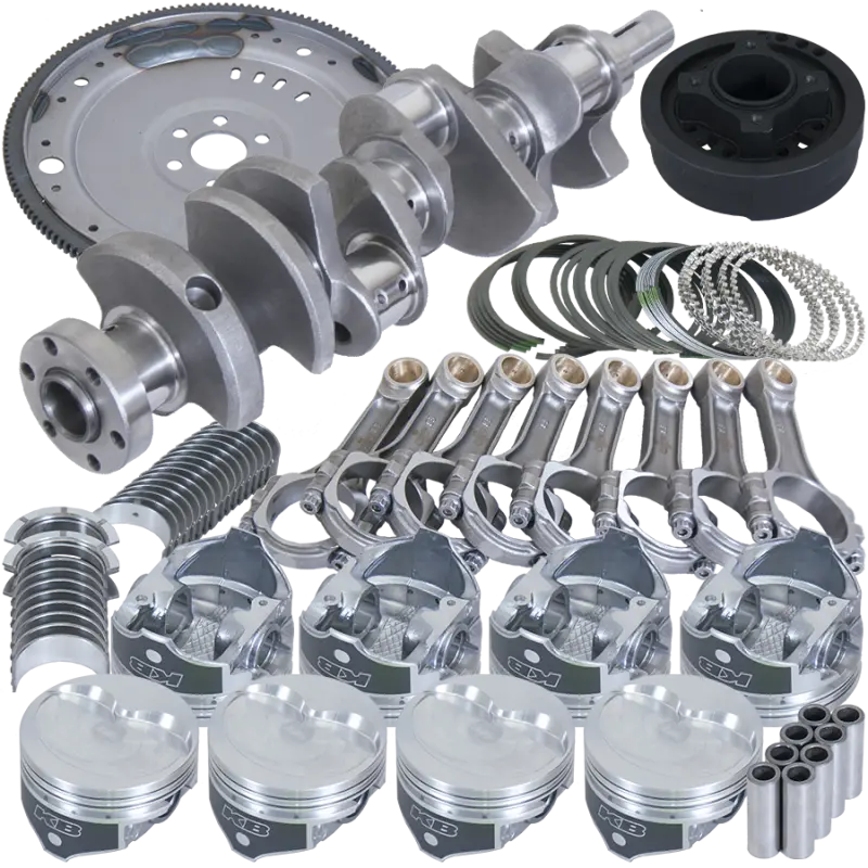 Eagle Ford 302 V-Rib Belt Kit With 157-Tooth Flexplate & Balanced Rotating Assembly – 5.400″ I-Beam Rods, +.030″ Overbore 1