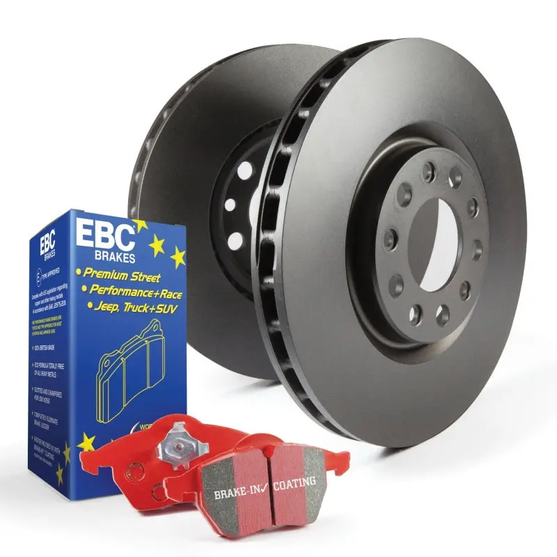 Ebc Redstuff High-Performance Brake Pad & Rk Drilled Rotor Kit 1