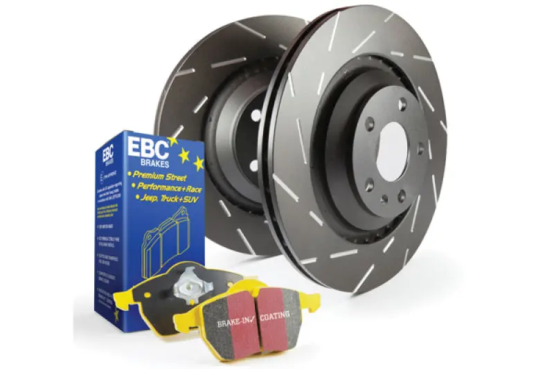 Ebc Yellowstuff Performance Brake Pad & Usr Drilled/Slotted Rotor Kit 1
