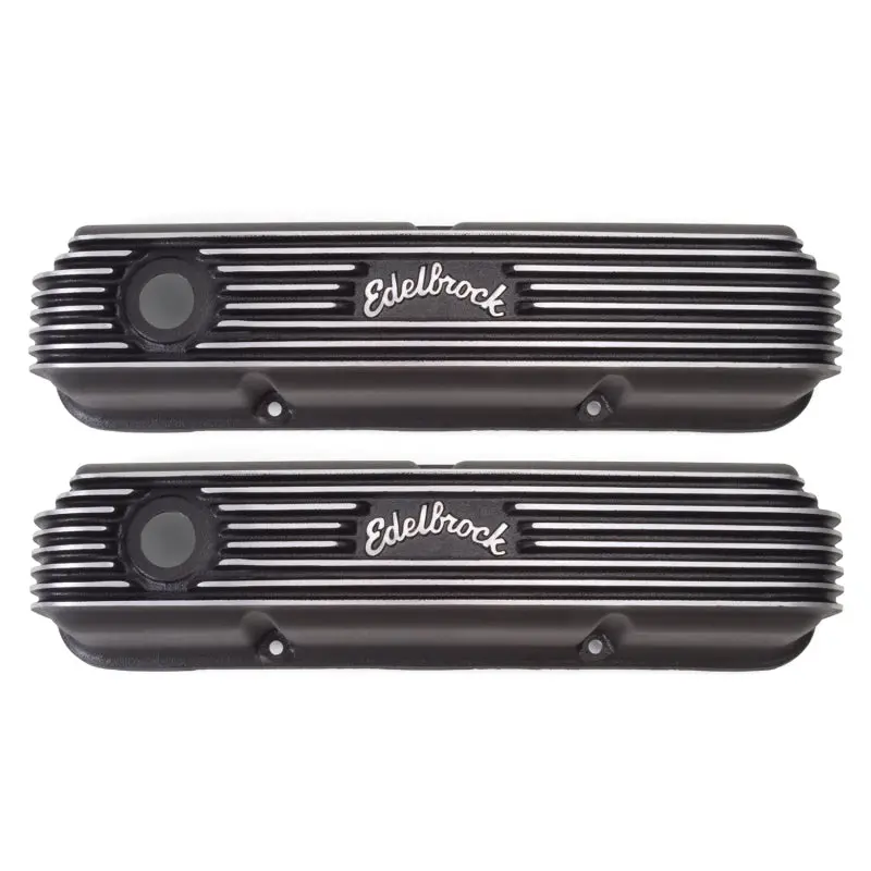 Edelbrock Classic Series Valve Cover – Ford Fe V8 (1958–1976), Matte Black Finish 1
