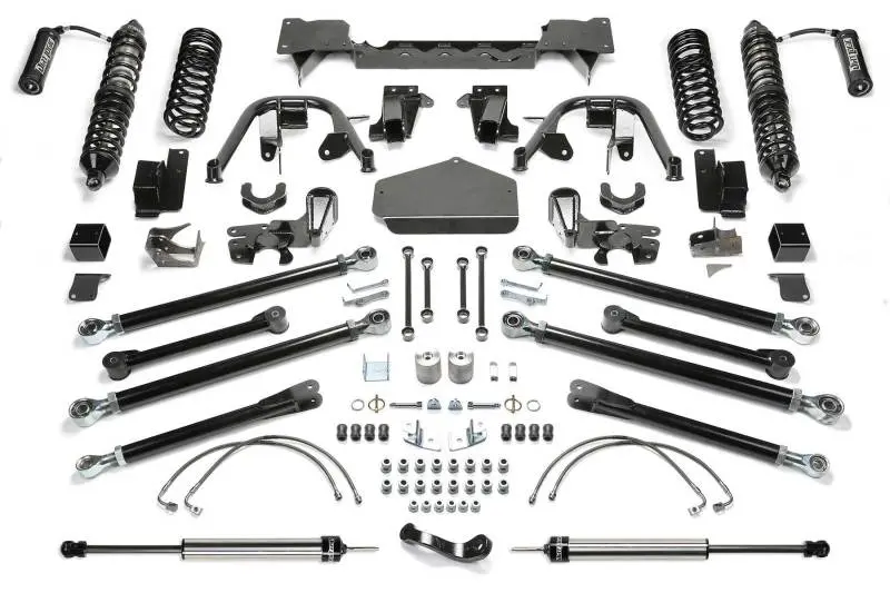 Fabtech 5-Inch Crawler Lift System – Front & Rear Coilovers With Dual-Rate Shocks For 2007–2018 Jeep Jk 2-Door 1