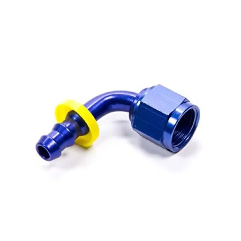 Fragola -8An Nut To -6An 90-Degree Push-Lite Hose End For Fuel System Conversions 1
