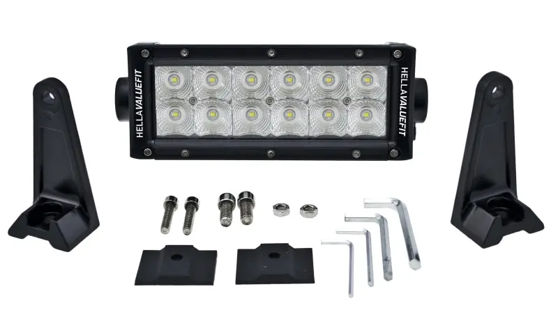 Hella Value Fit Sport 8In Light - 36W Dual Row Flood Beam - Led 1