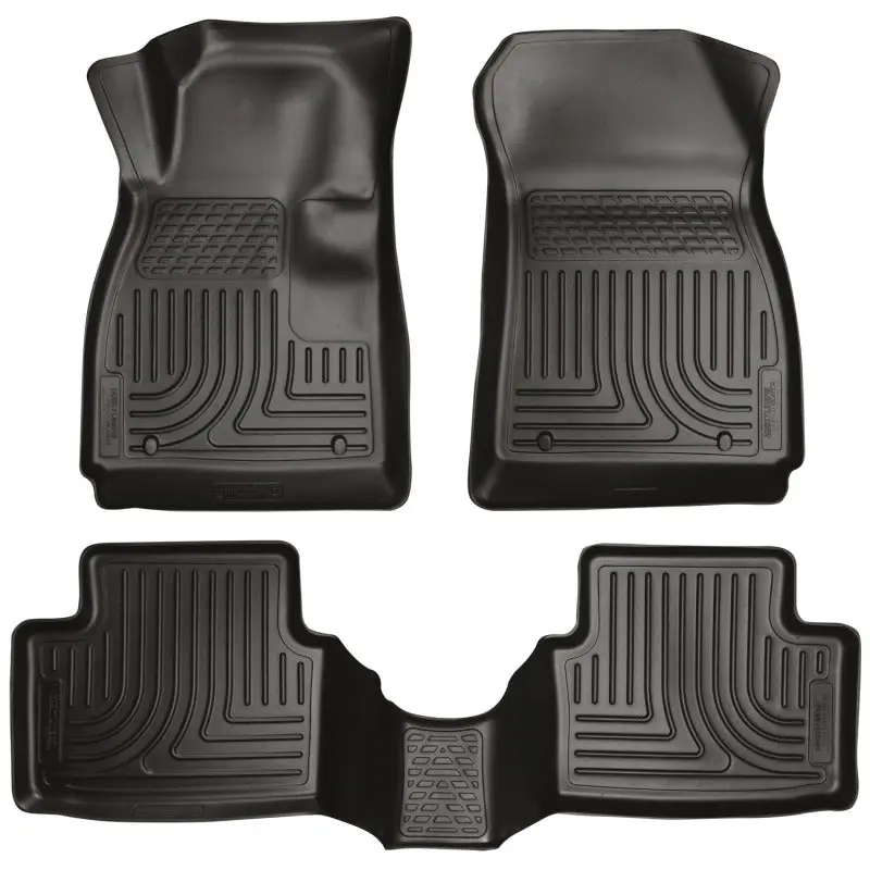 Husky Liners 11-12 Ford Fiesta Weatherbeater Combo Black Floor Liners 2