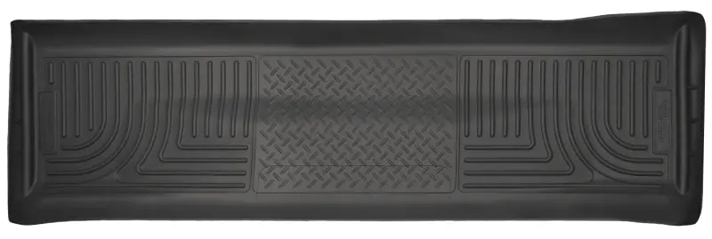 Husky Liners Weatherbeater Second-Row Floor Mats — Black, For 2011–2015 Ford Super Duty F-250/F-350/F-450 Crew Cab 1
