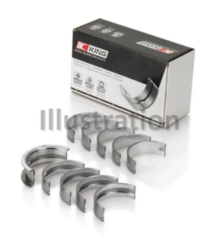 King Engine Bearings Main Bearing Set For Ford 2.0L / 2.3L 8-Valve Engines – Oversize +0.25Mm 1