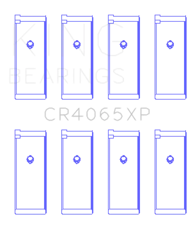 King Nissan Ka-24De (Size 0.50 Oversized) Performance Rod Bearing Set 1