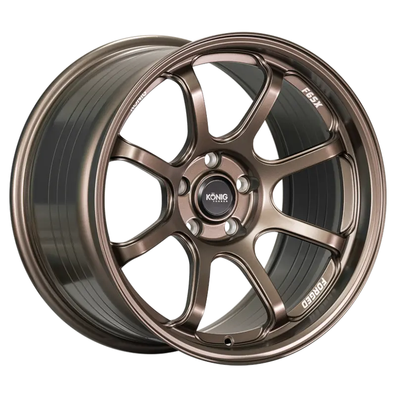 Konig Forged F6Sx 18X9.5 5X114.3 Et25 Race Bronze Wheel (Knurled Bead) 1