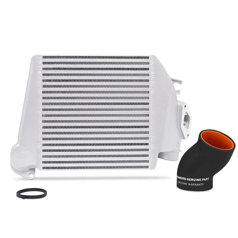 Mishimoto Top-Mount Intercooler Kit For 2008–2014 Subaru Wrx – Powder-Coated Silver Core With Black Silicone Hoses 1