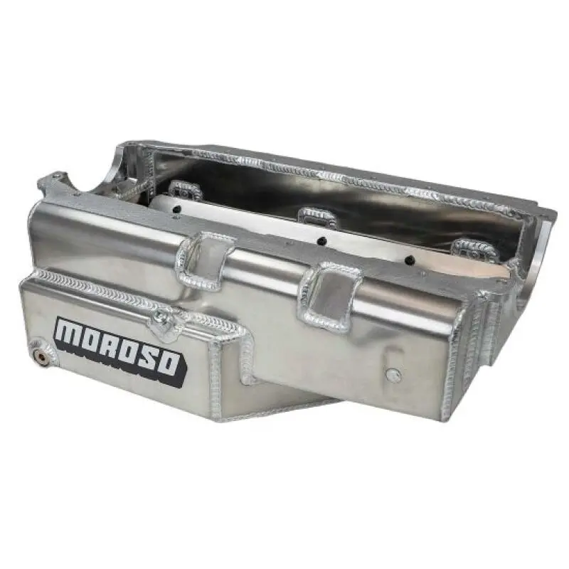 Moroso Aluminum Oil Pan For Pre-1985 Small-Block Chevy – 8-Quart, Rear Main Seal, Circle Track Optimized 1