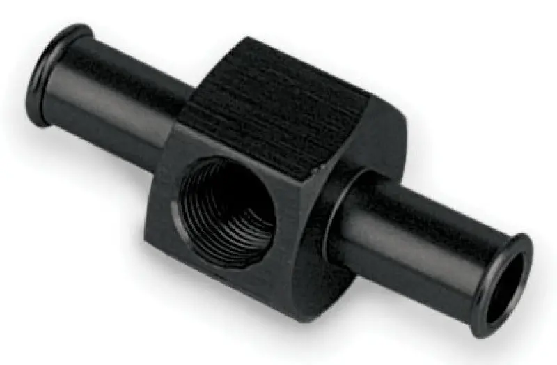Moroso Fuel Pressure Gauge Adapter Fitting – 3/8" Fuel Line Connection With Hose Barb Port 1