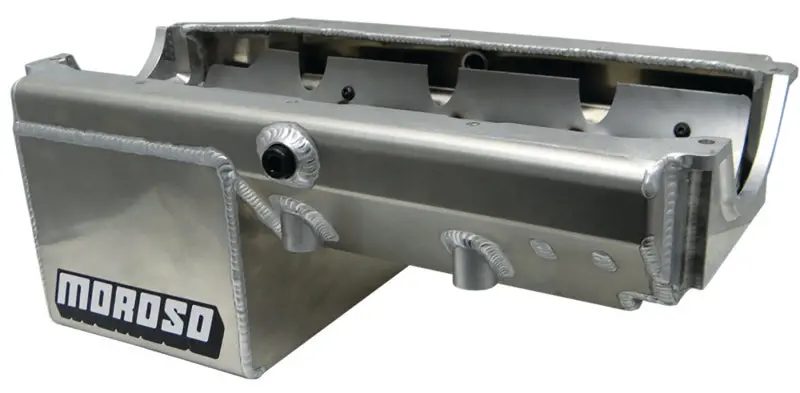 Moroso Pre-85 Chevrolet Small Block/Dart (W/Double Power Kick Outs) Wet Sump 8Qt 8.25In Alum Oil Pan 1