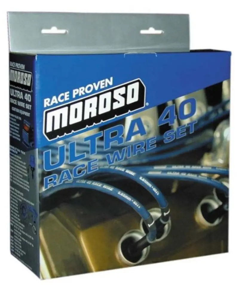 Moroso Ultra 40 Ignition Wire Kit For Chevrolet Small-Block – Hei-Compatible, Unsleeved, Over-Valve Layout 1