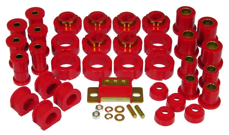 Prothane Total Suspension Bushing Kit For 1981–1987 Chevy 2Wd Trucks – Red Polyurethane Components 1