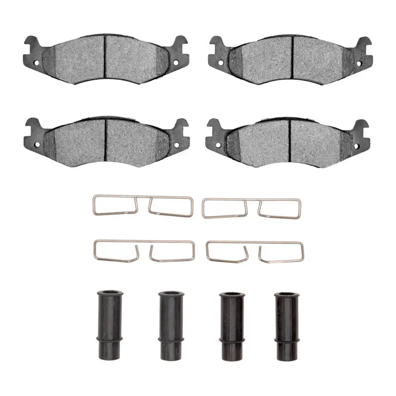 R1 Semi-Metallic Brake Pad And Hardware Kit For 1992–2006 Hummer H1 (Front & Rear) 1
