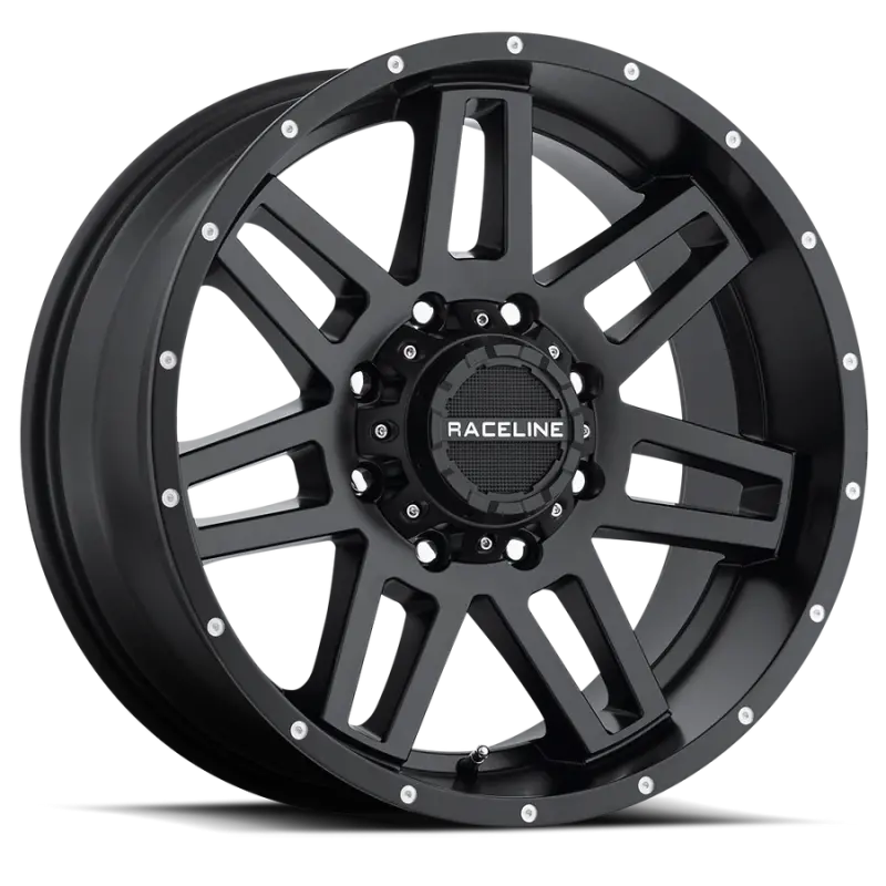 Raceline Injector Wheel: 20X9In, 6X139.7/6X135 Bolt Pattern, 20Mm Offset, 106.1Mm Bore – Satin Black 1