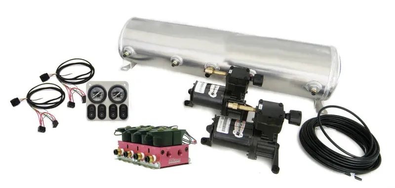 Ridetech Analog Air Suspension Kit – 6-Gallon High-Flow Big Red Compressor System 1