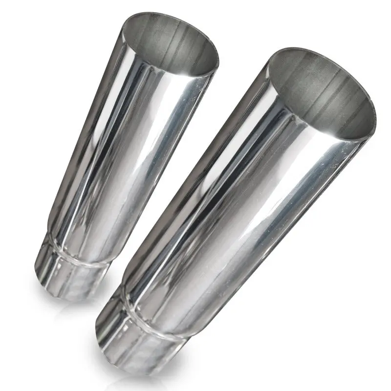 Stainless Works Straight-Cut Dual Exhaust Tips – 2.5In Inlet And Body Diameter 1