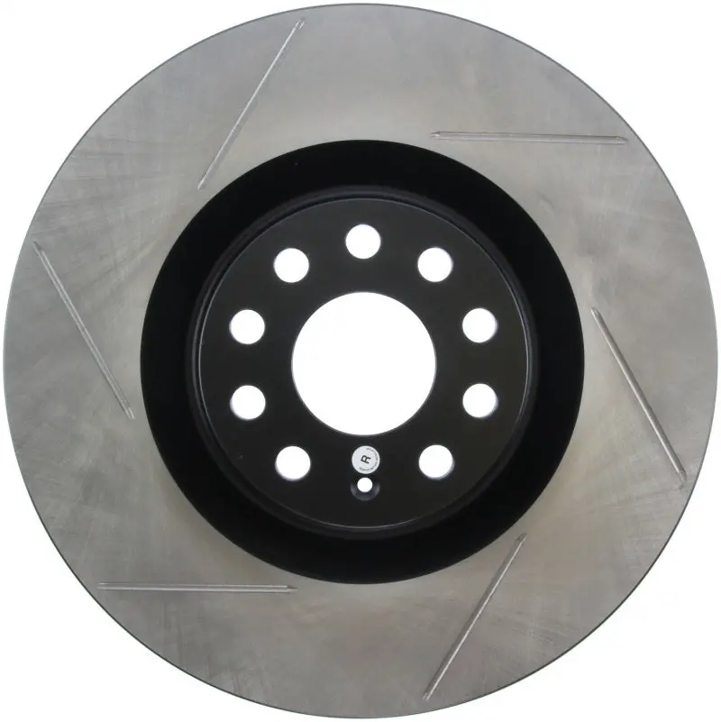 Stoptech Power Slot Slotted Front Right Rotor For 2006–2009 Vw Passat & 2009 Vw Cc 1
