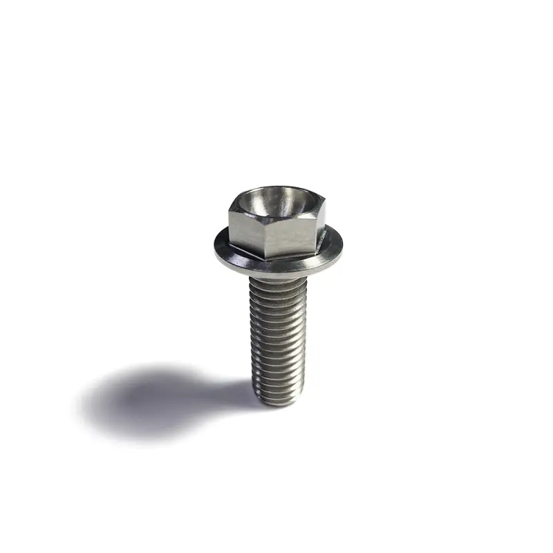 Ticon Industries Titanium Flanged Bolt – M12×20Mm, 1.5Mm Pitch, 17Mm Hex Head 1