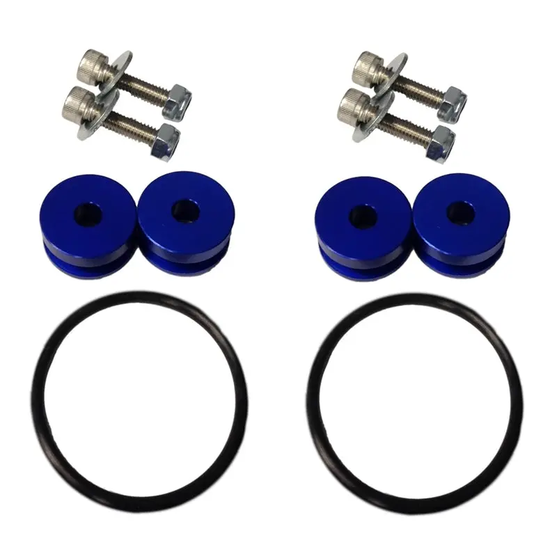 Torque Solution Universal Billet Bumper Quick-Release Kit – Blue Anodized Aluminum 1