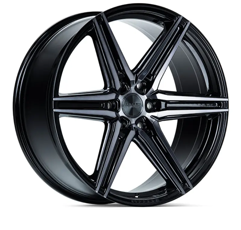 Vossen Hf6-2 Forged Alloy Wheel – 22×9.5", 6×139.7Mm Bolt Pattern, Et20 Offset, Tinted Gloss Black Finish 1