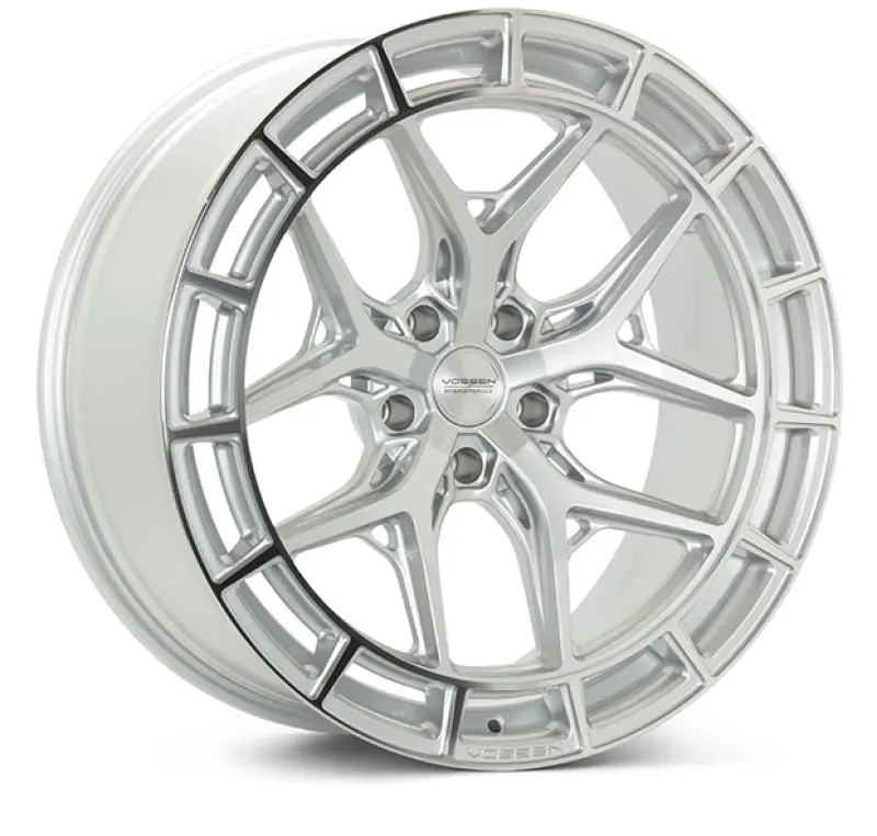 Vossen Hfx-1 Forged Alloy Wheel – 21X9 Inches, 5X120 Bolt Pattern, Et30 Offset, Silver Polished Flat Face 1