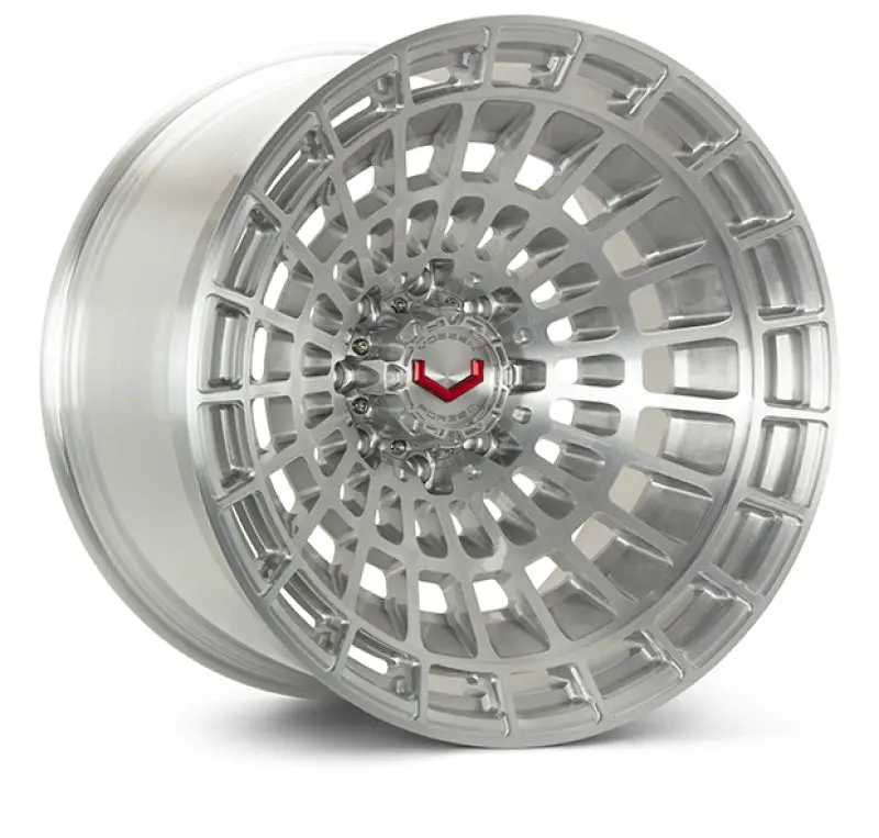 Vossen Lcx-04 Forged Monoblock Wheel – 22X10In, 6X139.7Mm, Et18 Offset, Super Deep Lip, Brushed Gloss Clear Finish 1