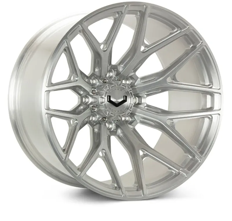 Vossen Vfx-03 Forged Aluminum Wheel – 24X14", 6X135 Bolt Pattern, Et44 Offset, Mega Deep Lip, Brushed Gloss Clear Finish 1