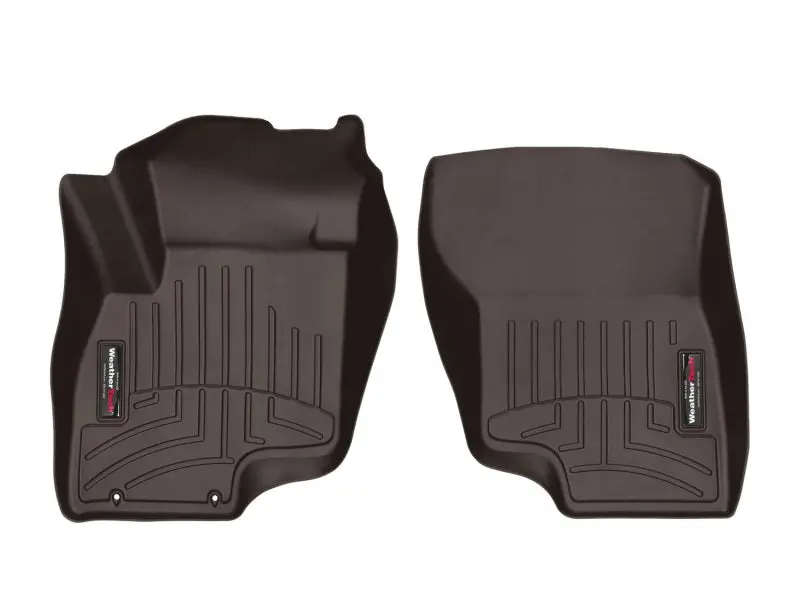 Weathertech Front Floorliners For 2018+ Mitsubishi Outlander Phev – Cocoa-Colored, Custom-Fit Rubber Mats 1
