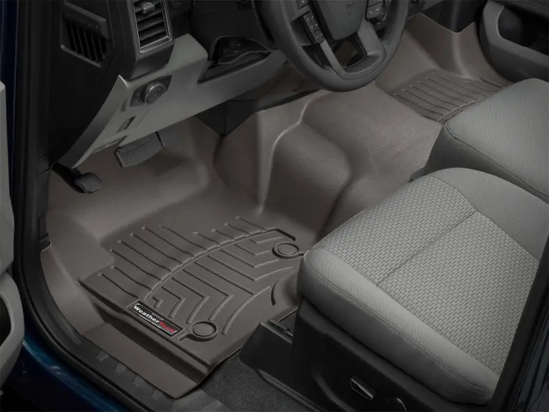 Weathertech Front Floorliners For 2018+ Mitsubishi Outlander Phev – Cocoa-Colored, Custom-Fit Rubber Mats 2