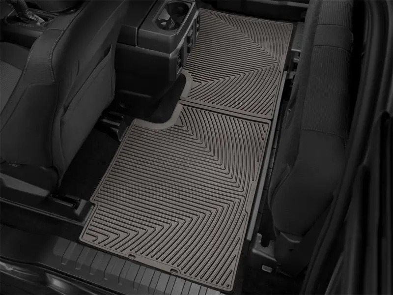 Weathertech Rear Floor Mats For 2015+ Ford F-150 – Heavy-Duty Rubber, Cocoa Color 2
