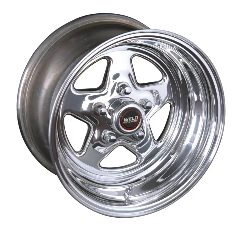 Weld Prostar 15X7 Polished Aluminum Wheel – 5X4.75In Bolt Pattern, 3.5In Backspace, Non-Beadlock Design 1