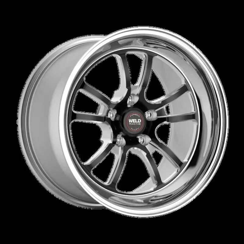 Weld S70 Rt-S 17X5 Inch Wheel – 5X112 Bolt Pattern, 2.2In Backspace, Black Center & Polished Shell 1