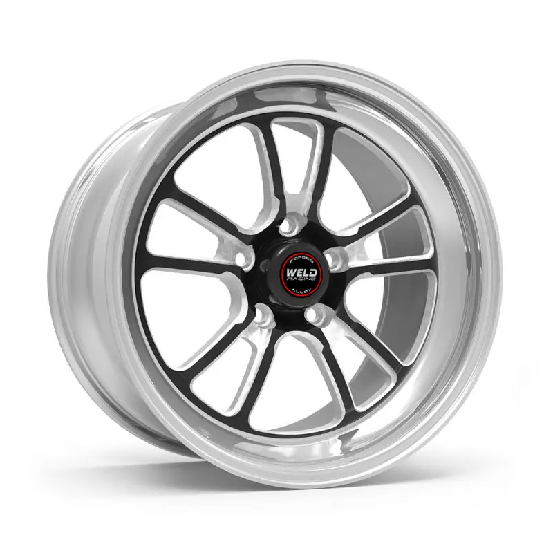 Weld S70 Rt-S Forged Aluminum Wheel – 17X10.5In, 5X120.65Mm, 8.8In Backspace, Black Center / Polished Rim 1
