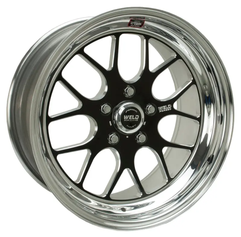 Weld S77 Black Racing Wheel – 18X12", 5X4.5" Bolt Pattern, 3.2" Backspace, Non-Beadlock Design 1