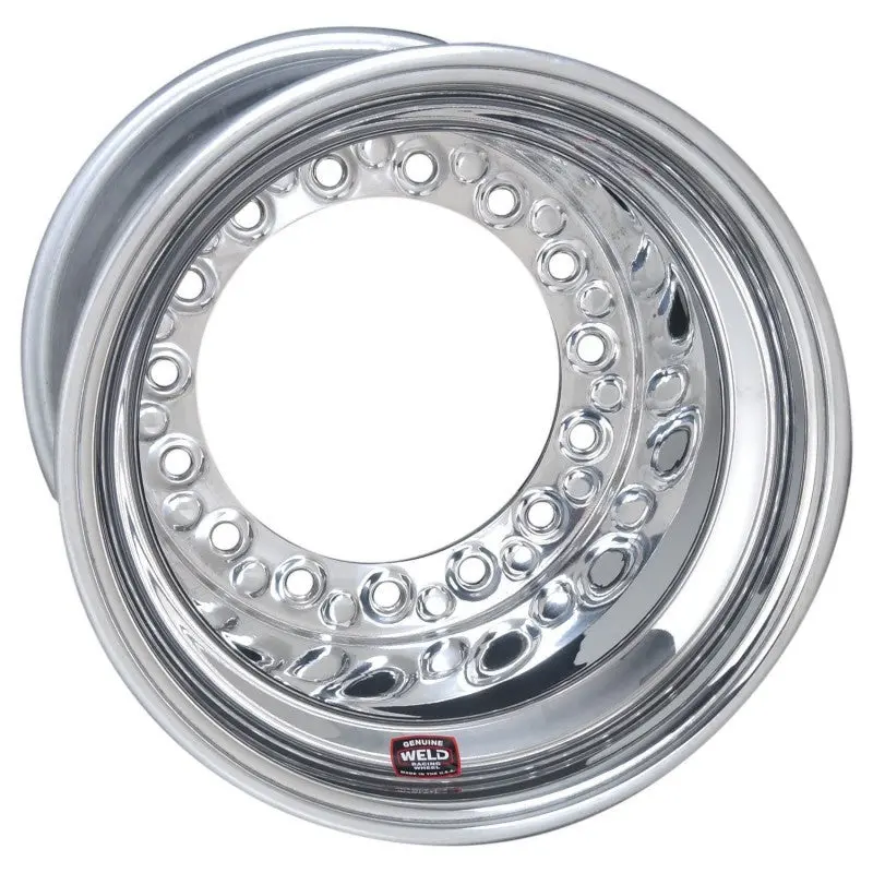 Weld Wide 5 Hs Direct-Mount Beadlock Wheel – 15X12", 5X10.25" Bolt Pattern, 5" Backspace, Polished Finish 1