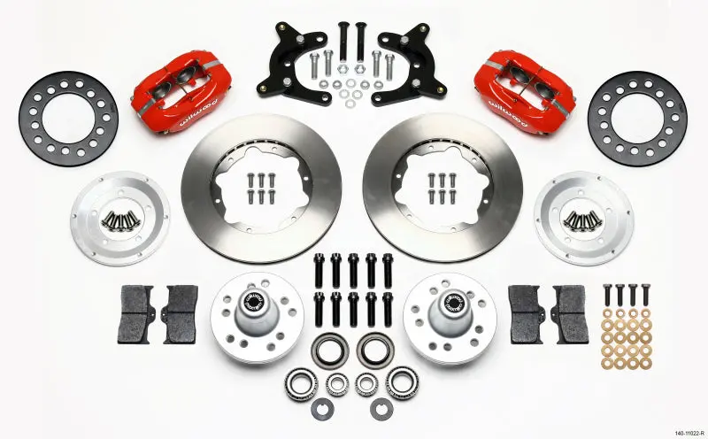 Wilwood Forged Dynalite Front Kit 11.00In Red 62-72 Cdp A Body - 9In Drum 1